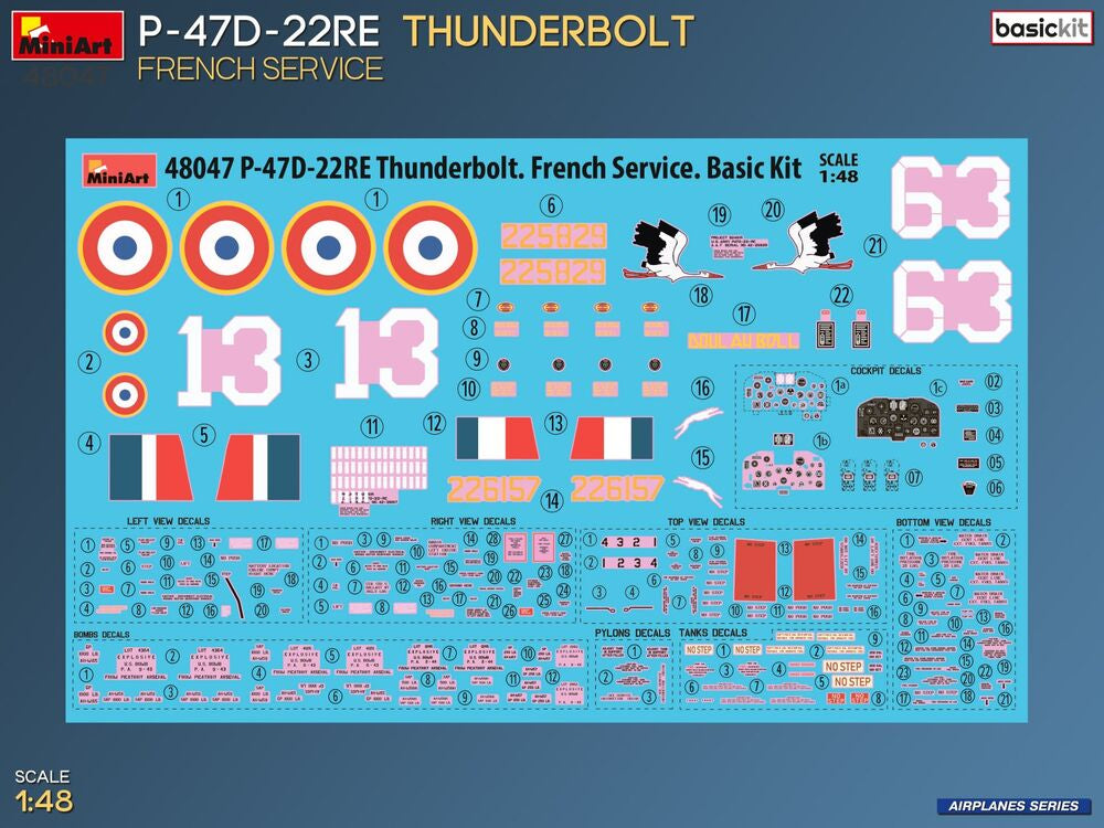 P-47D-22RE Thunderbolt. French Service. Basic Kit