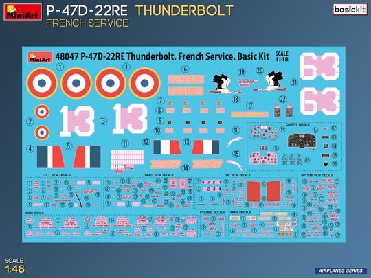 P-47D-22RE Thunderbolt. French Service. Basic Kit