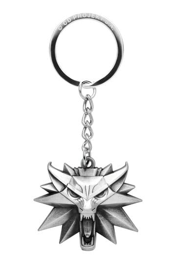 The Witcher 3 Keychain Wolf Medallion