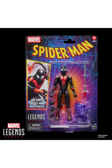 Spider-Man Marvel Legends Retro Action Figure Uncanny Spider-Man (Nightcrawler) 15 cm