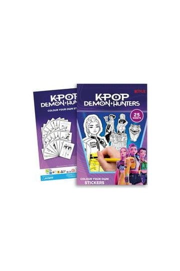 KPop Demon Hunters Sticker Coloring Book A4 Display (20)