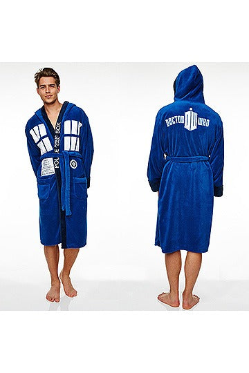Doctor Who Fleece Bathrobe Tardis