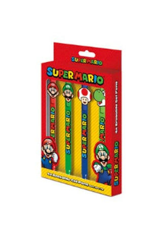 Super Mario Erasable Gel Pen 4-Pack