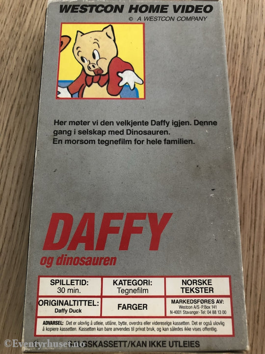 Daffy Og Dinosauren. Vhs. Vhs