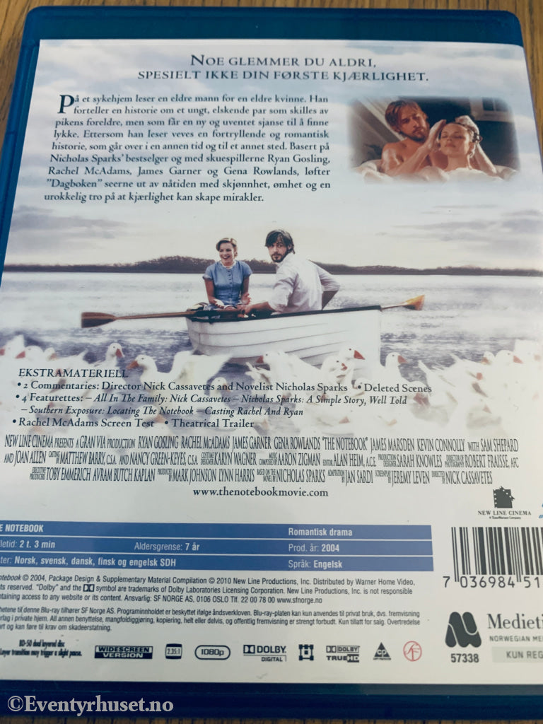 Dagboken (The Notebook) (2004). Blu-Ray.