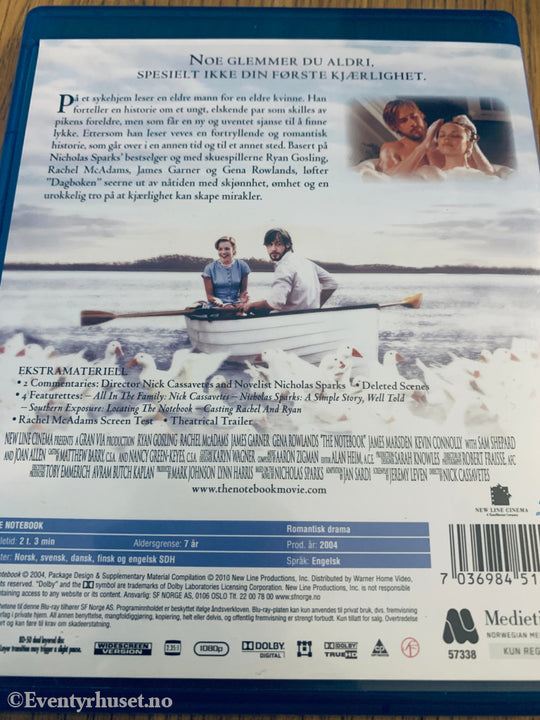 Dagboken (The Notebook) (2004). Blu-Ray.