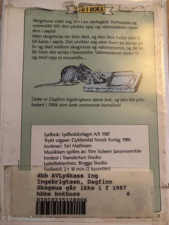 Dagfinn Ingebretsen. 1987. Skogmus Går Ikke I Feller. Kassettbok. Kassettbok