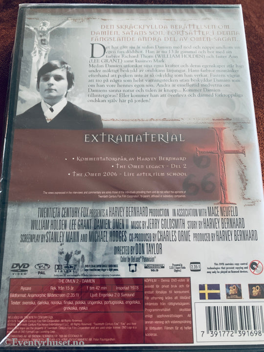 Damien Omen II. DVD. Ny i plast!