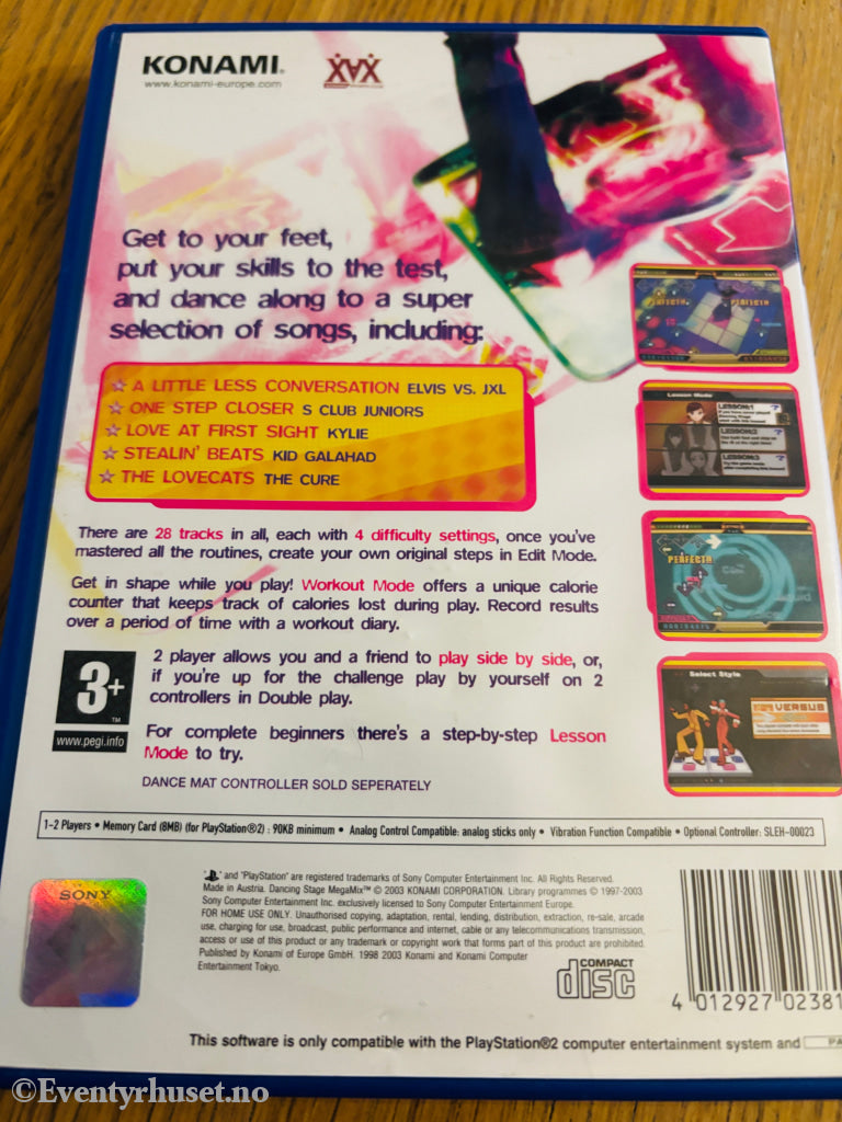 Dancing Stage Mega Mix. PS2-spill PS2