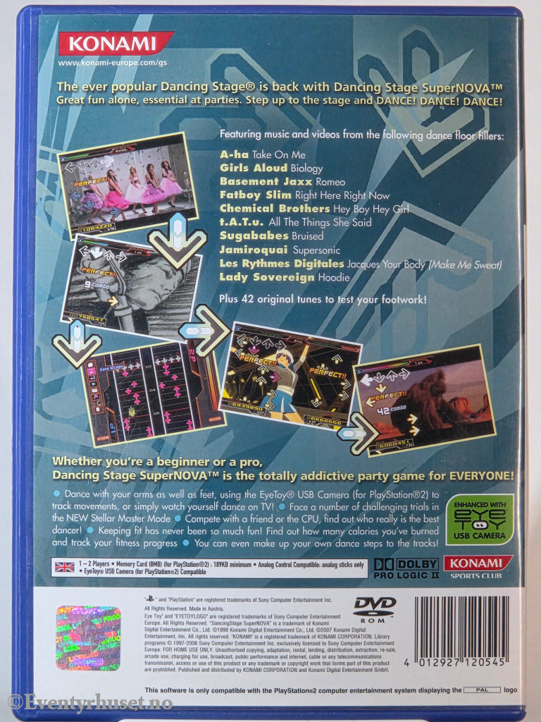 Dancing Stage SuperNova . PS2.
