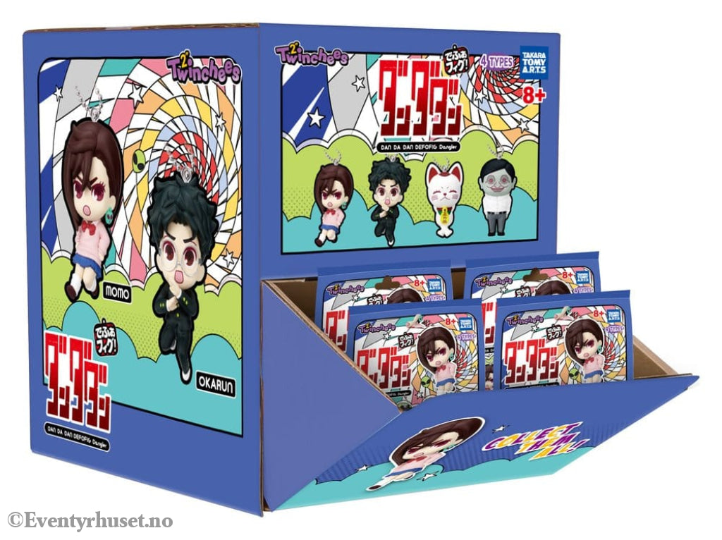 Dandadan Twinchees Dangler Mini Figures Defofig! 5 cm Blind Pack Display (24) Collectibles