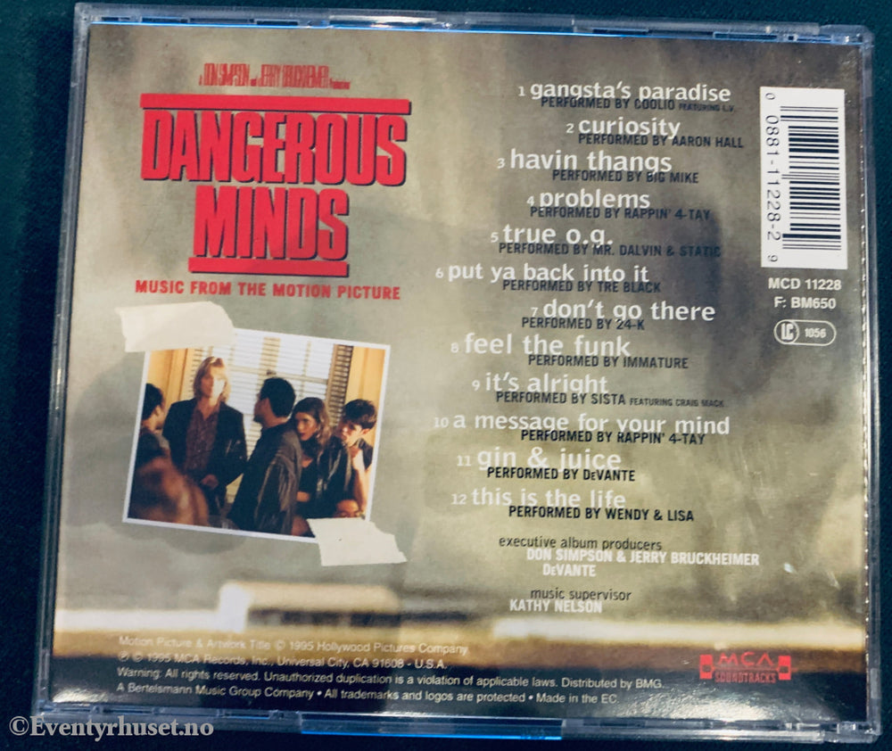 Dangerous Minds - Soundtrack. 1995. Cd. Cd