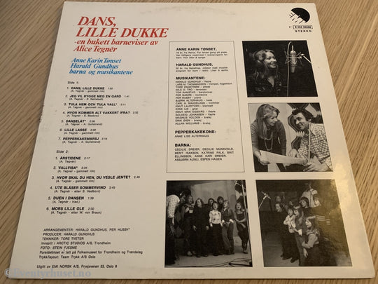 Dans Lille Dukke (En Bukett Barneviser Av Alice Tegnér). 1974. Lp. Lp Plate