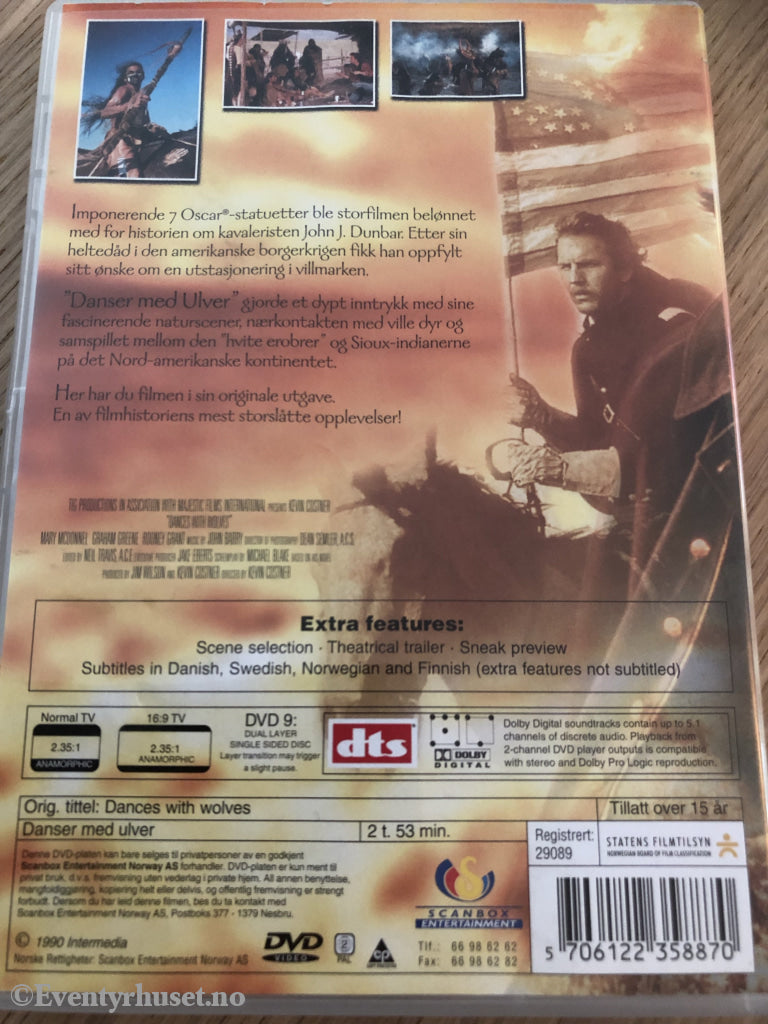 Danser Med Ulver. 1990. Dvd. Dvd