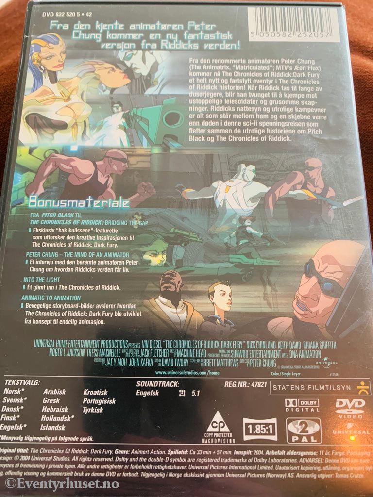 Dark Fury. DVD leiefilm.