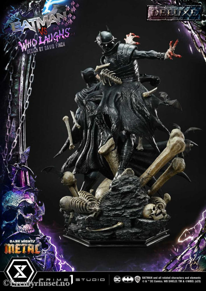 Dark Nights: Metal Ultimate Premium Masterline Series Statue 1/4 Batman VS Batman Who Laughs Deluxe Bonus Version 67 cm