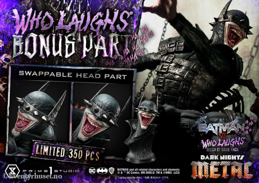 Dark Nights: Metal Ultimate Premium Masterline Series Statue 1/4 Batman VS Batman Who Laughs Deluxe Bonus Version 67 cm