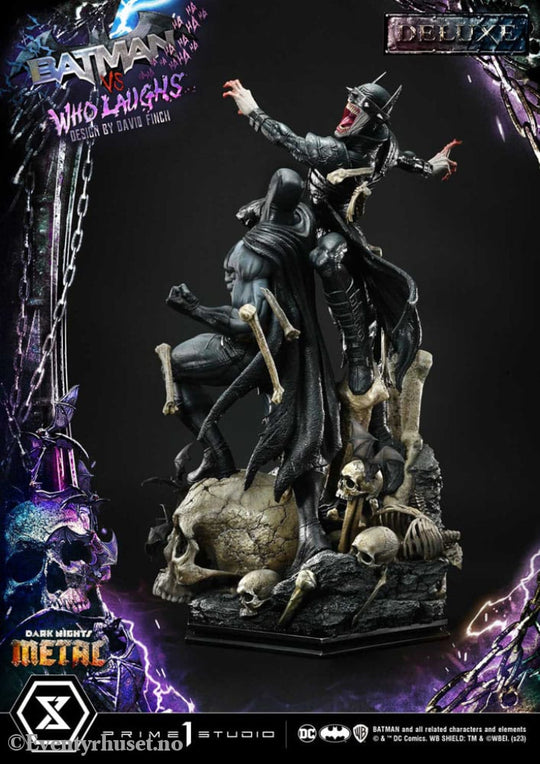 Dark Nights: Metal Ultimate Premium Masterline Series Statue 1/4 Batman VS Batman Who Laughs Deluxe Bonus Version 67 cm