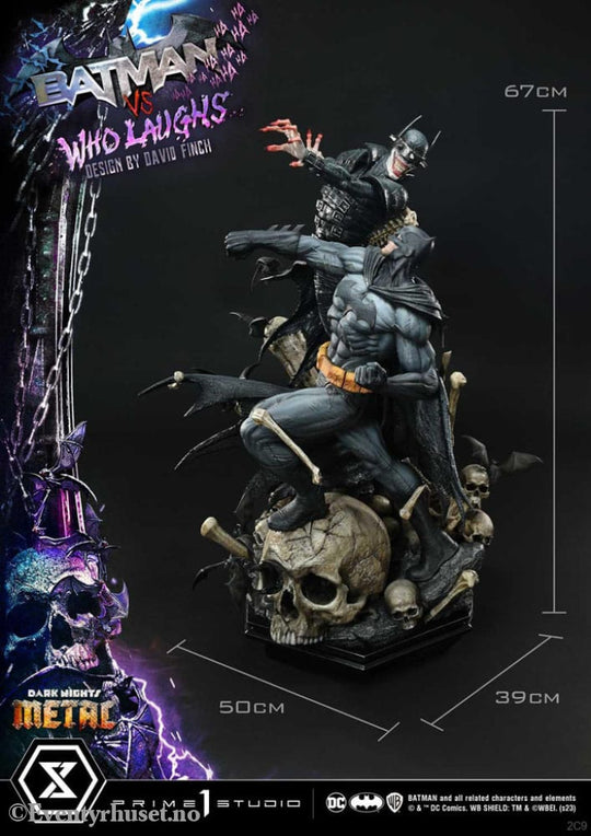 Dark Nights: Metal Ultimate Premium Masterline Series Statue 1/4 Batman VS Batman Who Laughs Deluxe Bonus Version 67 cm