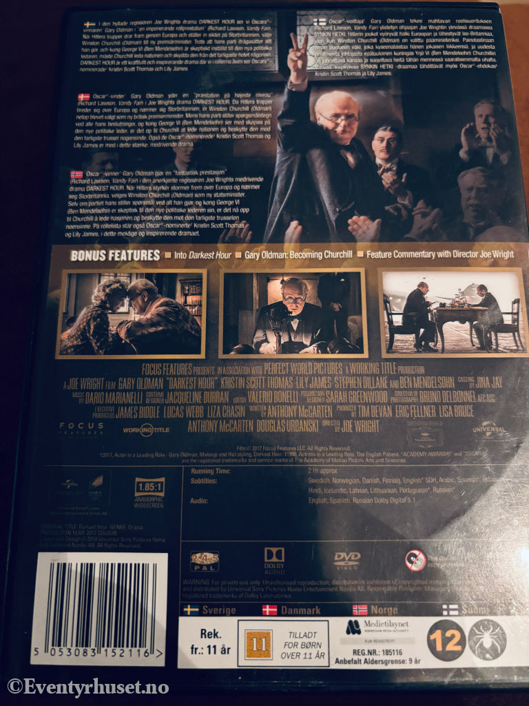 Darkest Hour. DVD.