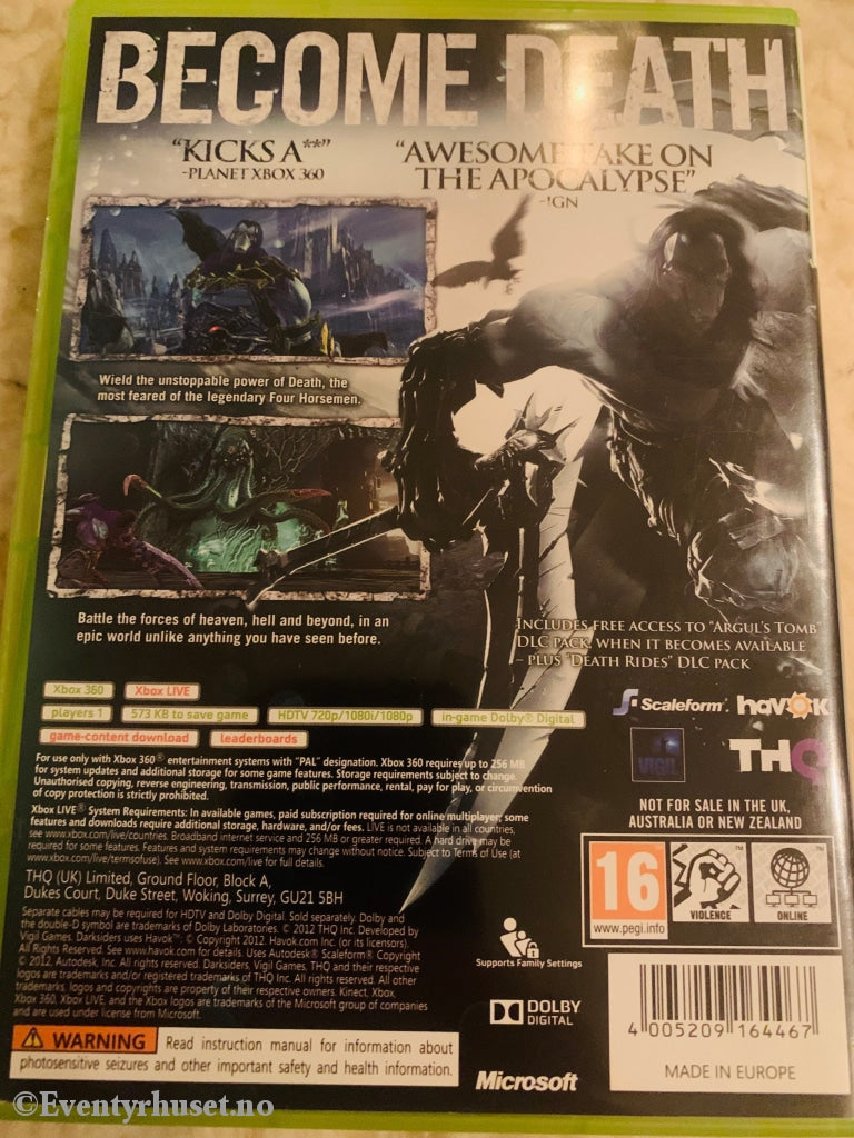 Darksiders Ii- Death Rides Pack . Xbox 360.