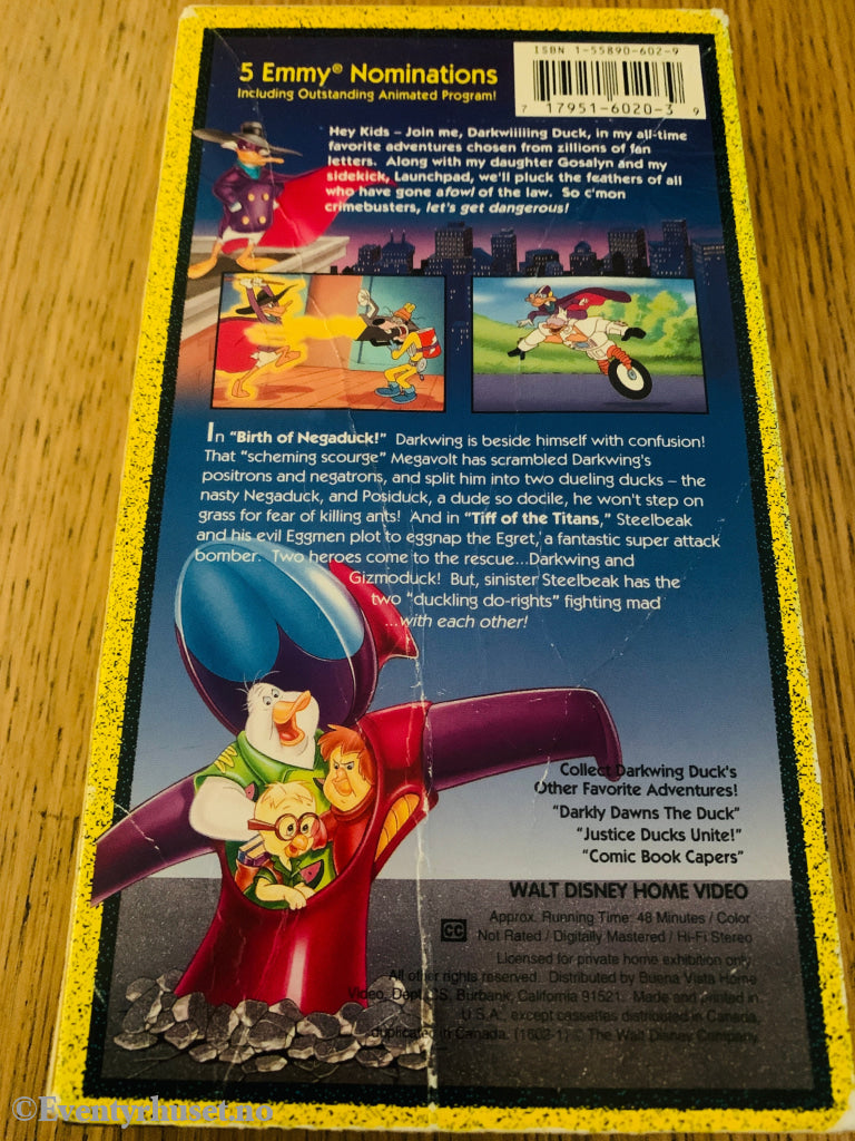 Darkwing Duck: Birth of Negaduck (1992) VHS.