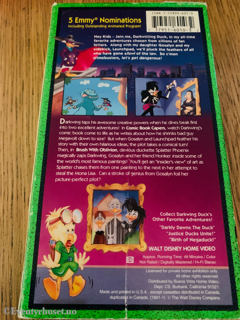 Darkwing Duck: Comic Book Capers (1992) VHS.