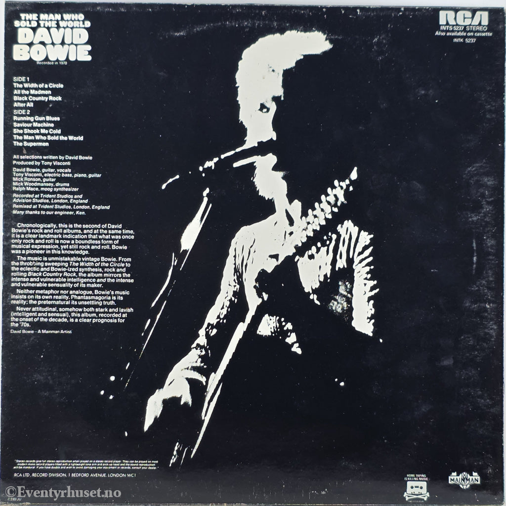 David Bowie. 1970. The Man Who Sold The World. LP.