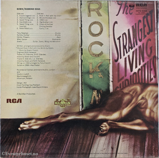 David Bowie. 1974. Diamond Dogs . LP.