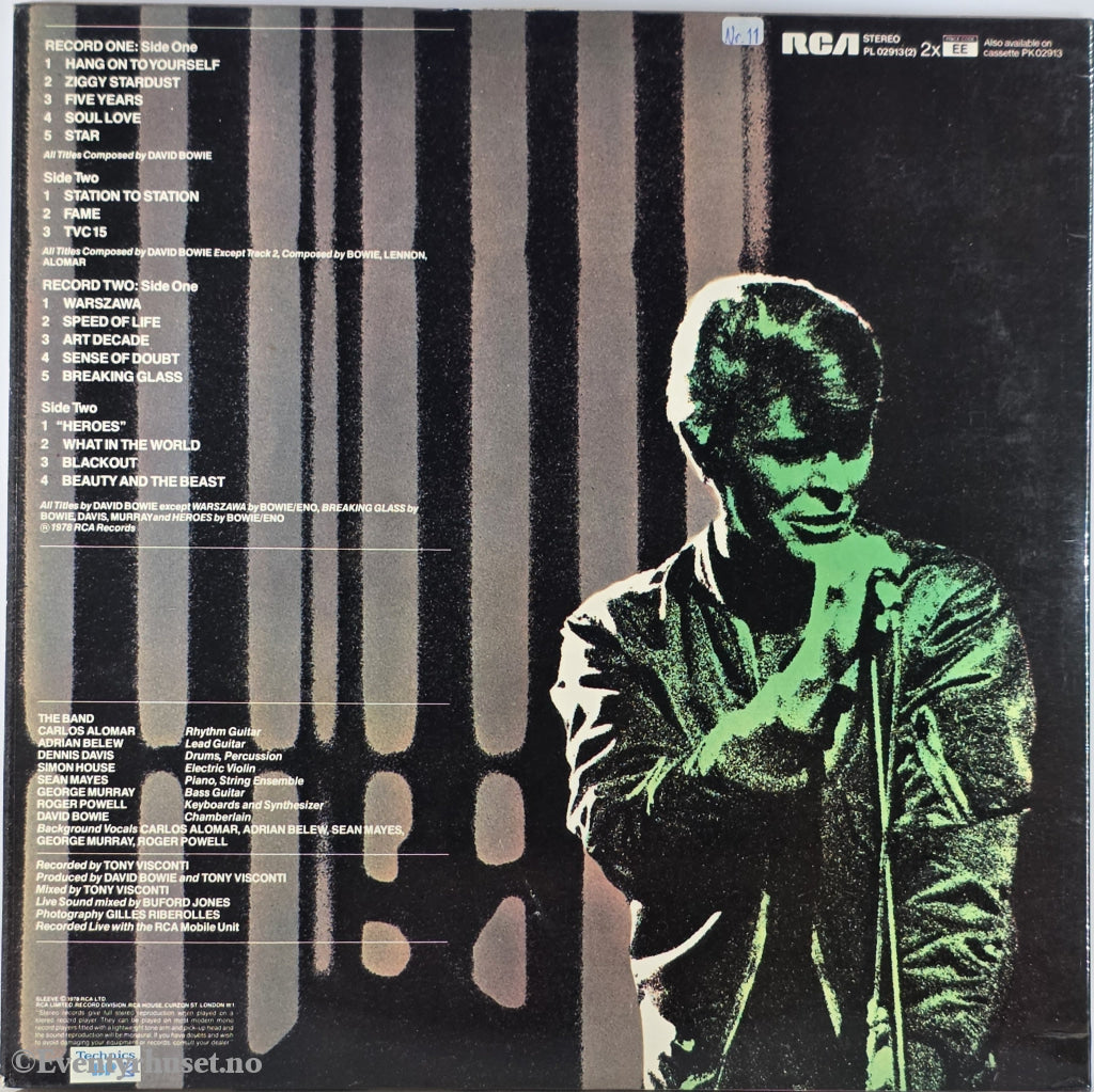 David Bowie. 1978. Stage. LP.