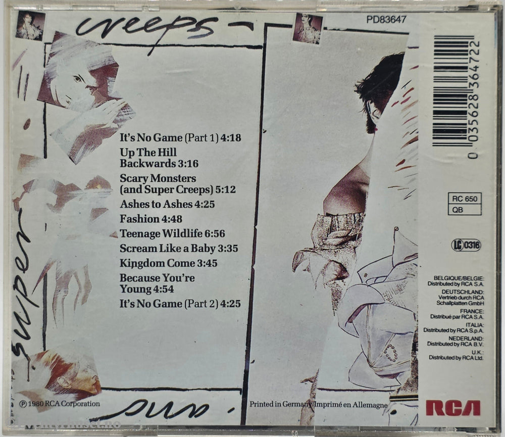David Bowie. 1980. Scary Monsters (And Super Creeps). CD.