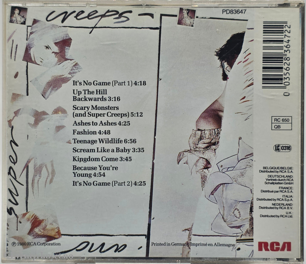 David Bowie. 1980. Scary Monsters (And Super Creeps). CD.