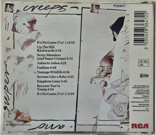 David Bowie. 1980. Scary Monsters (And Super Creeps). CD.