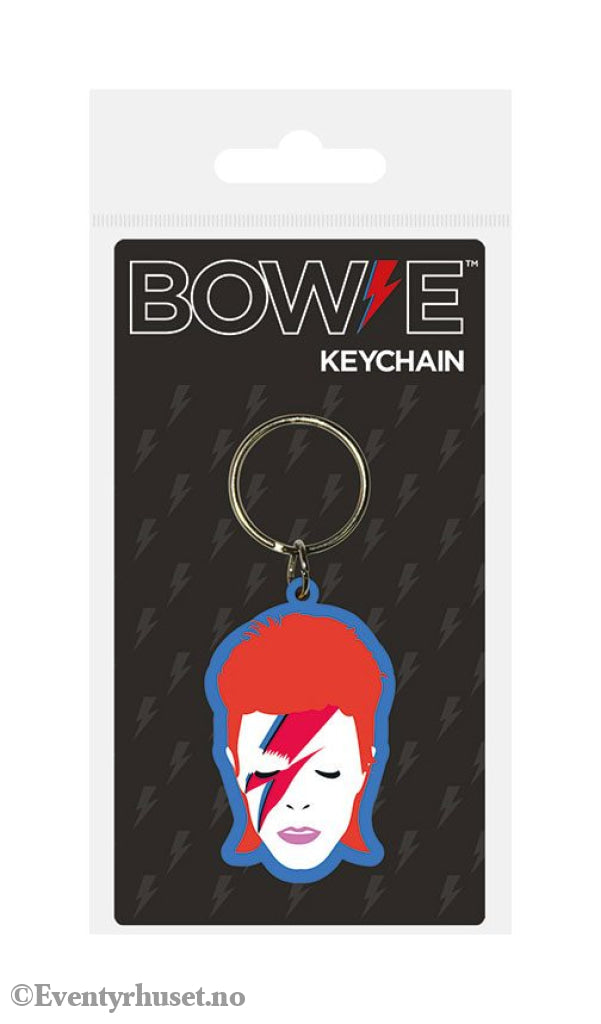 David Bowie Rubber Keychain Aladdin Sane 6 cm Fashion & Accessories
