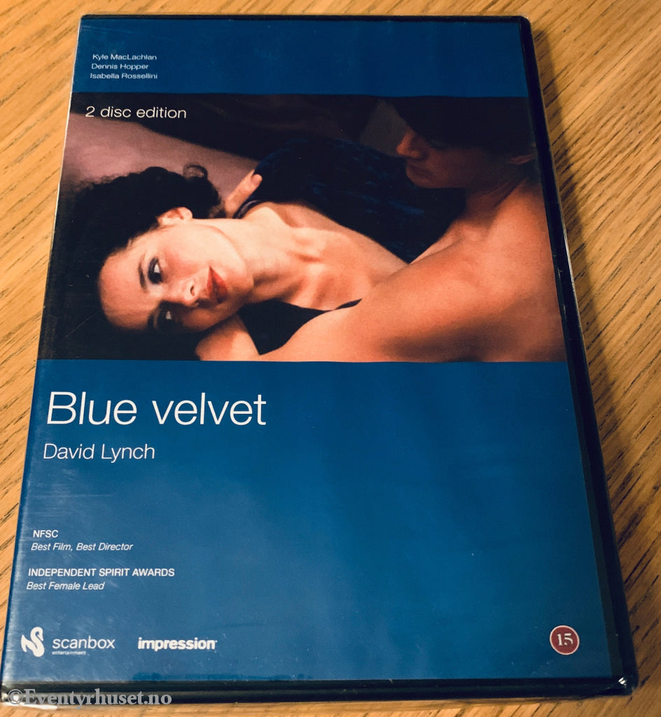 David Lynch - Blue velvet. 1986. DVD. Ny i plast!