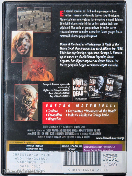 Dawn of the Dead (1978). DVD.