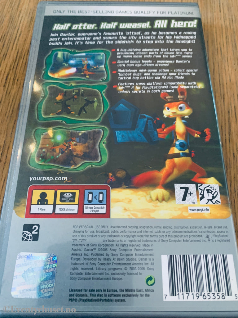 Daxter (Platinum). PSP.