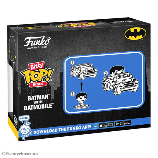 DC Comics Bitty POP! Rides Vinyl Figure Batman w/Batmobile 2,5 cm Collectibles