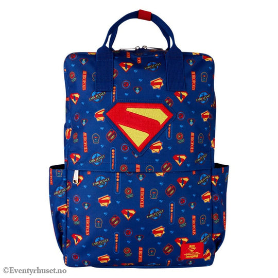 DC Comics by Loungefly Full-Size Nylon Backpack Superman. Ny / New! Klær