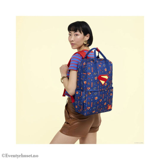 DC Comics by Loungefly Full-Size Nylon Backpack Superman. Ny / New! Klær