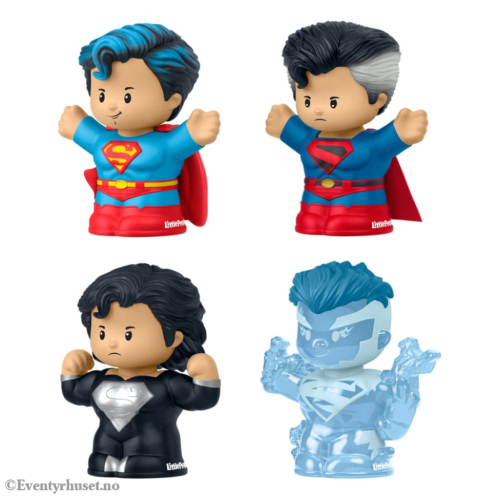 DC Comics Fisher-Price Little People Collector Mini Figures 4-Pack Superman: Through the Ages 7 cm Collectibles
