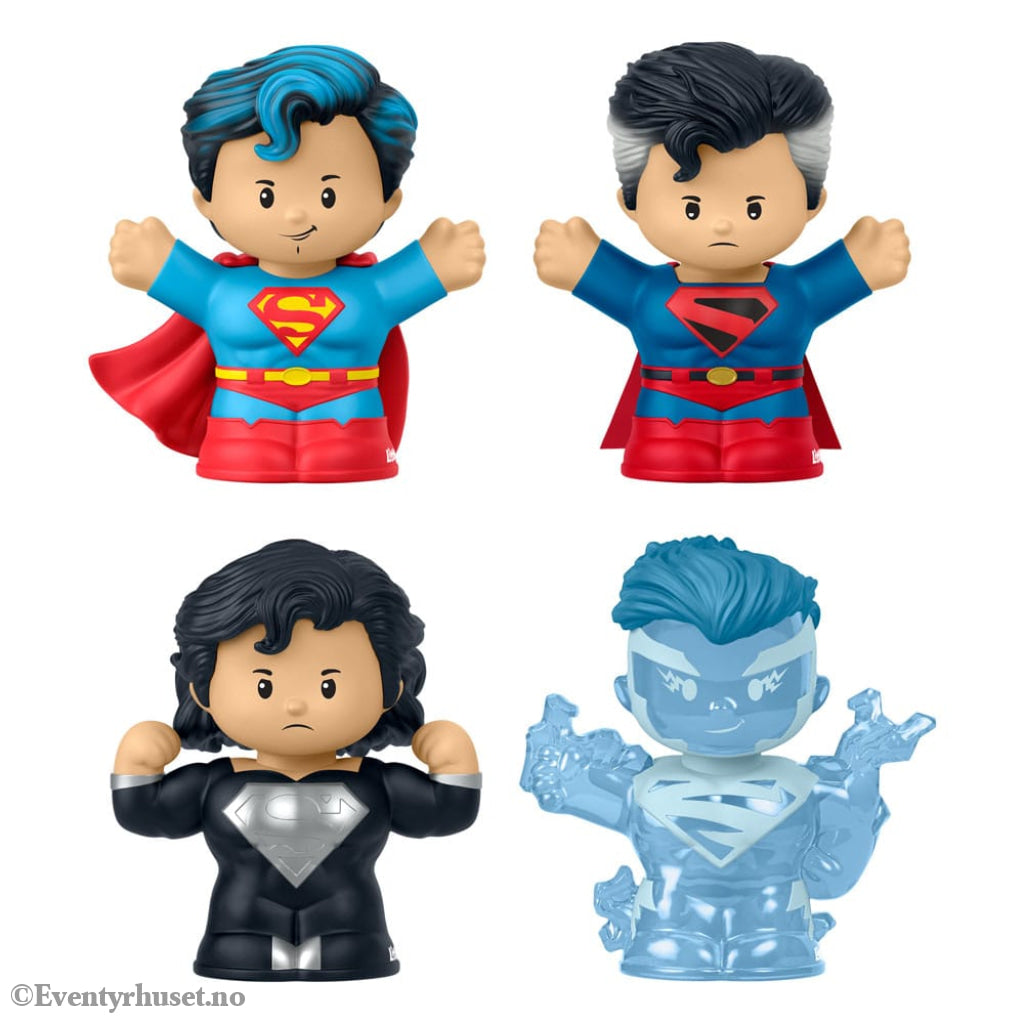 DC Comics Fisher-Price Little People Collector Mini Figures 4-Pack Superman: Through the Ages 7 cm Collectibles