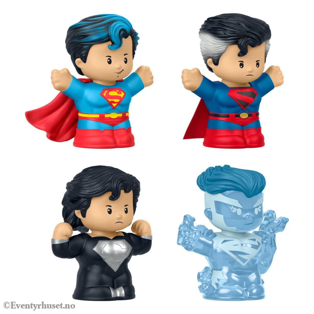 DC Comics Fisher-Price Little People Collector Mini Figures 4-Pack Superman: Through the Ages 7 cm Collectibles