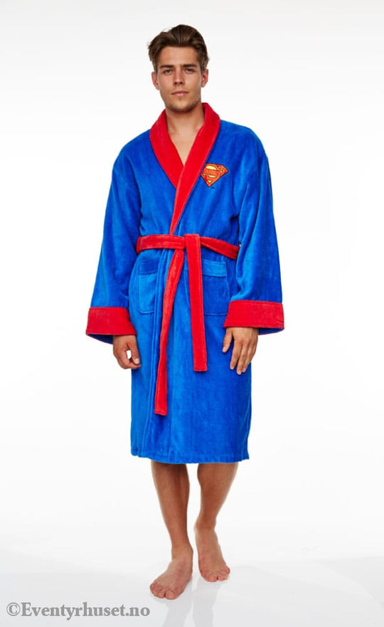 DC Comics Fleece Bathrobe Superman Fashion & Accessories