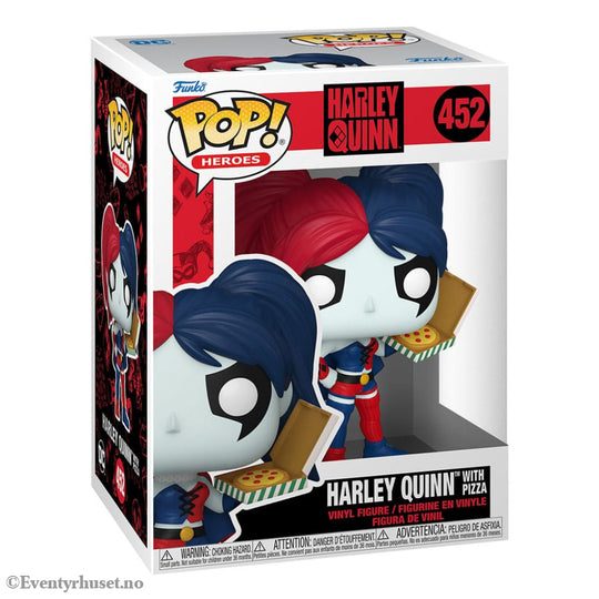 DC Comics: Harley Quinn Takeover POP! Heroes Vinyl Figure Harley with Pizza 9 cm Collectibles