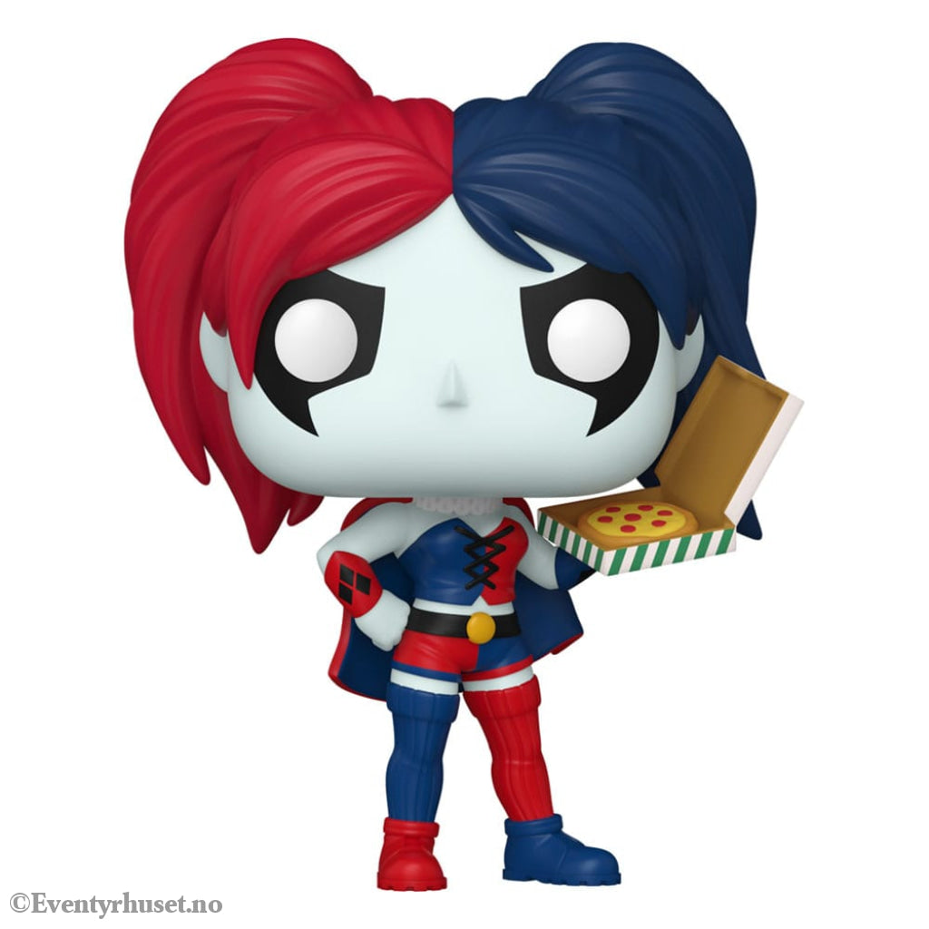 DC Comics: Harley Quinn Takeover POP! Heroes Vinyl Figure Harley with Pizza 9 cm Collectibles