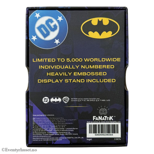 DC Comics Ingot Batman Armour Limited Edition Collectibles