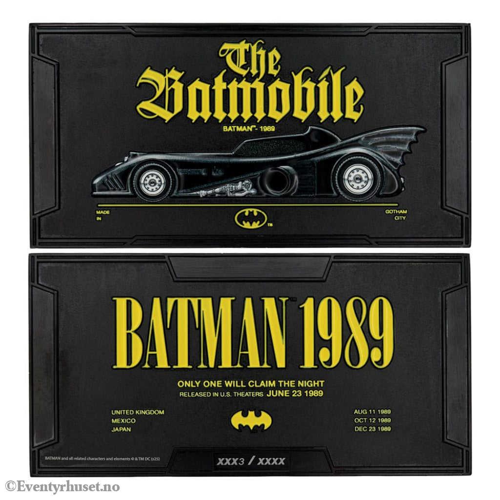 DC Comics Ingot Batman Batmobile XL Limited Edition Collectibles