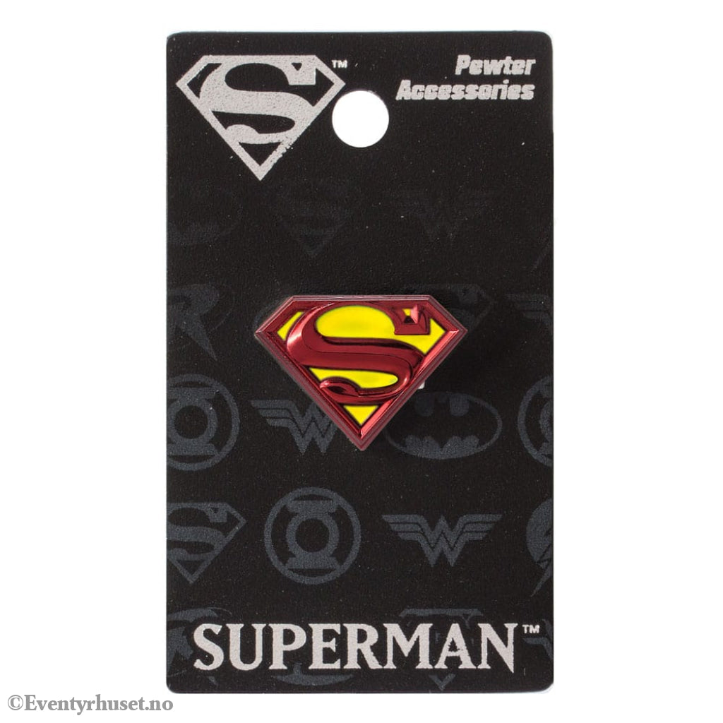 DC Comics Pin Badge Superman Logo coloured Fashion & Accessories