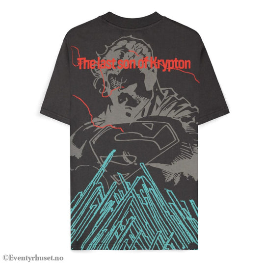 DC Comics T-Shirt Superman Dark Grey son of Krypton Size M Fashion & Accessories